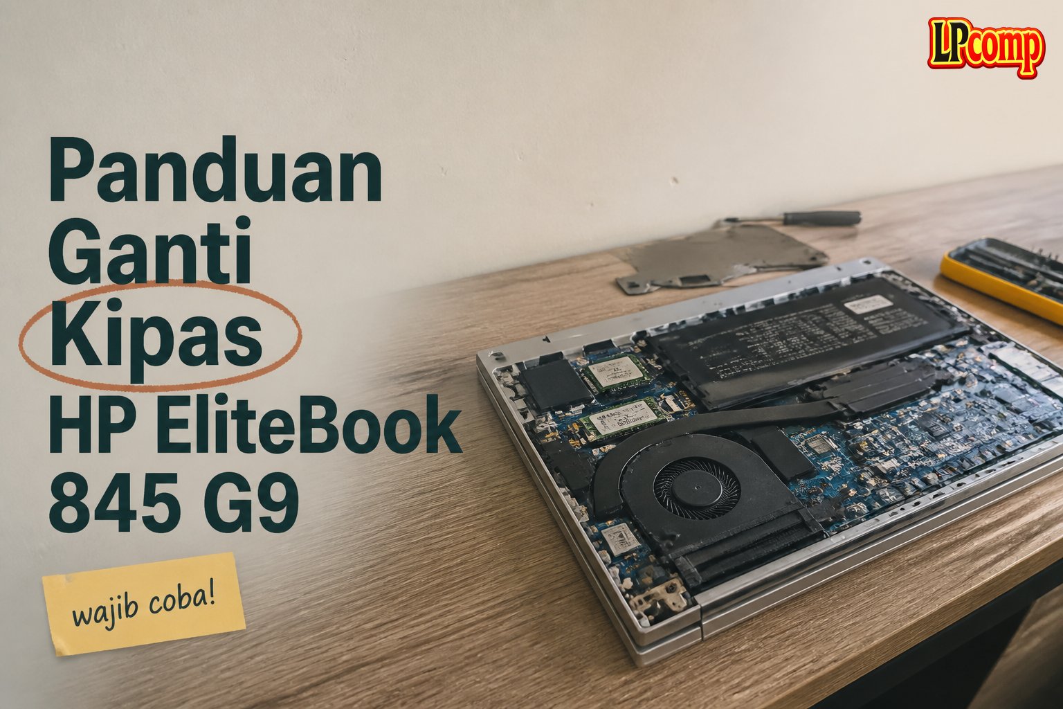 Panduan Ganti Kipas HP EliteBook 845 G9