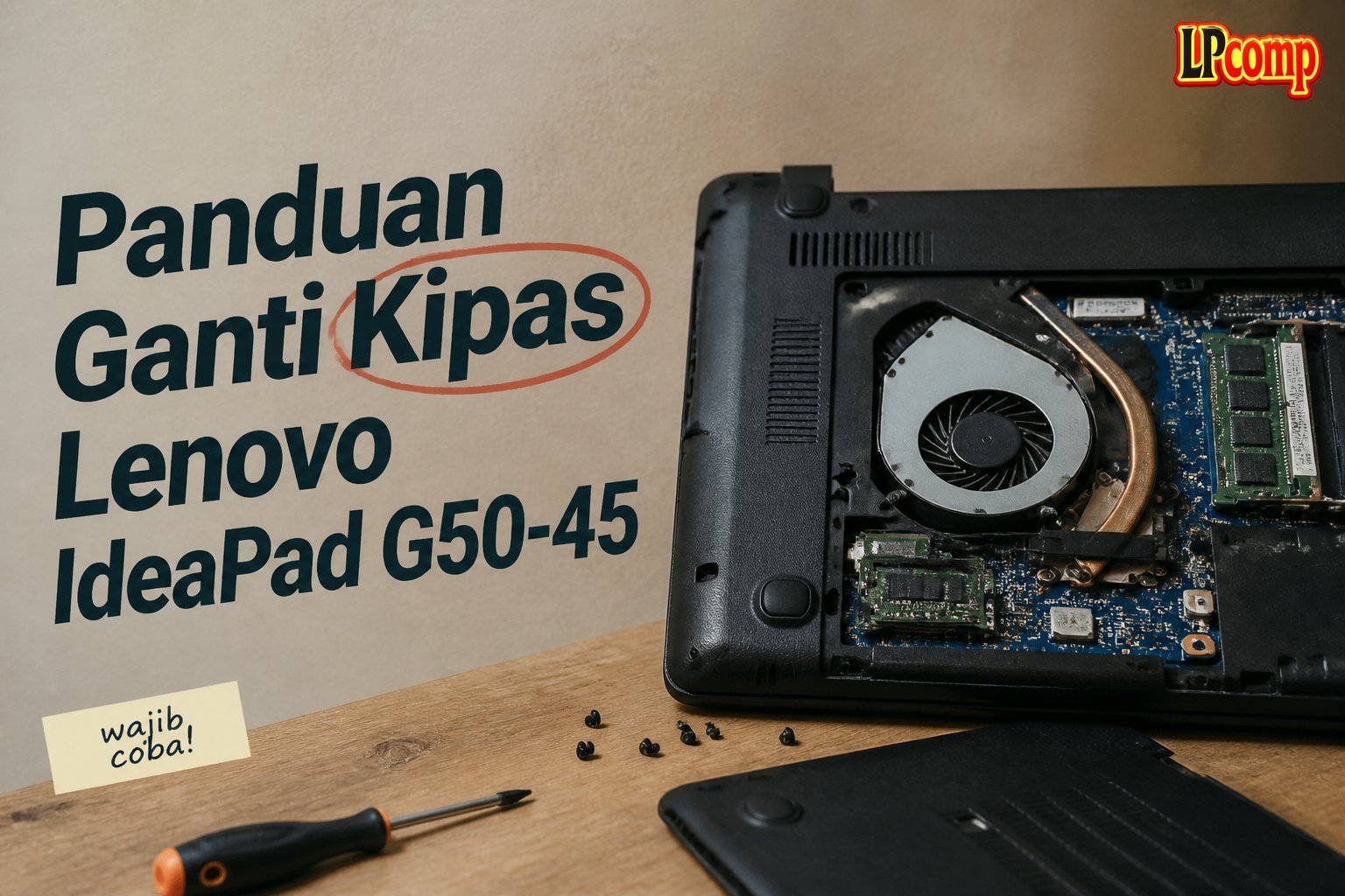 Panduan Ganti Kipas Lenovo IdeaPad G50-45