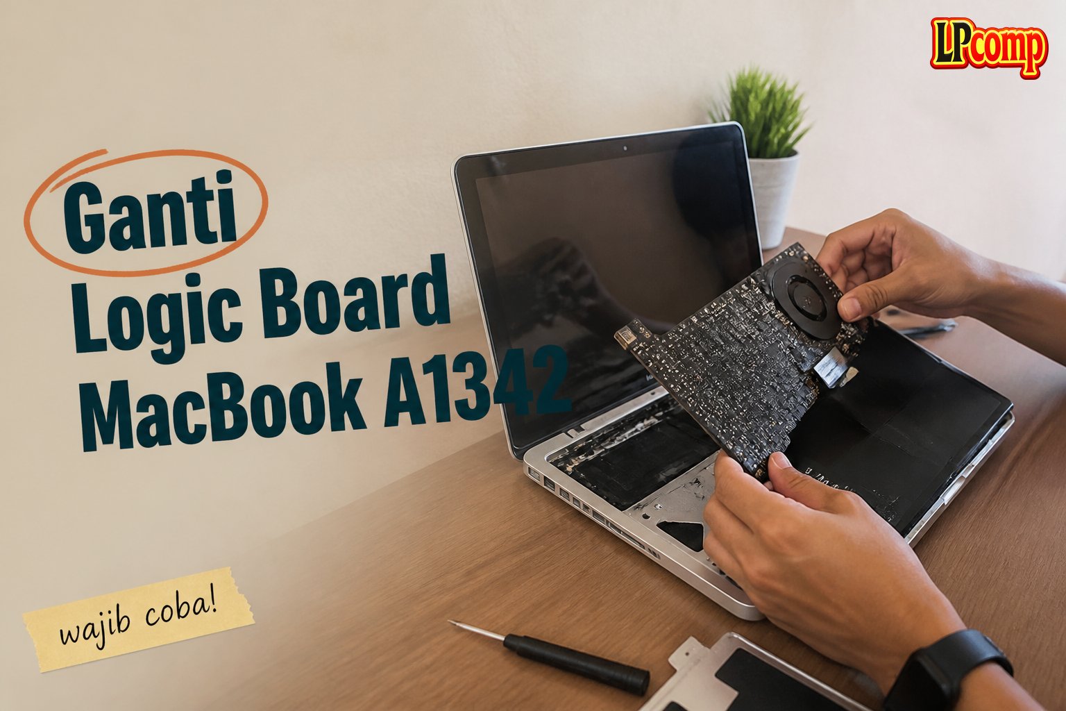 Ganti Logic Board MacBook A1342