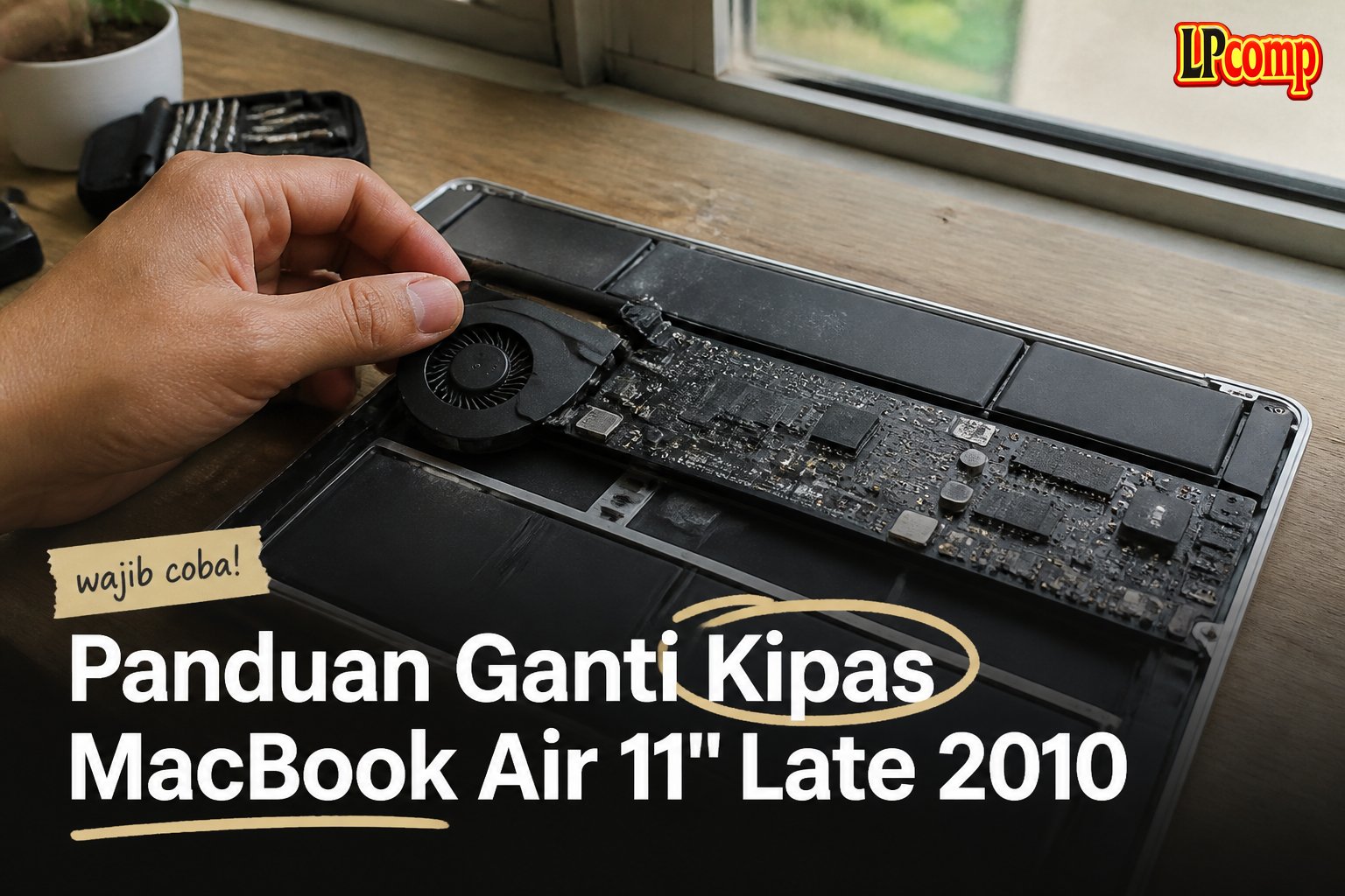 Panduan Ganti Kipas MacBook Air 11" Late 2010