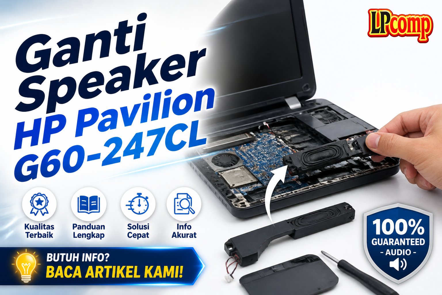 Ganti Speaker HP Pavilion G60-247CL