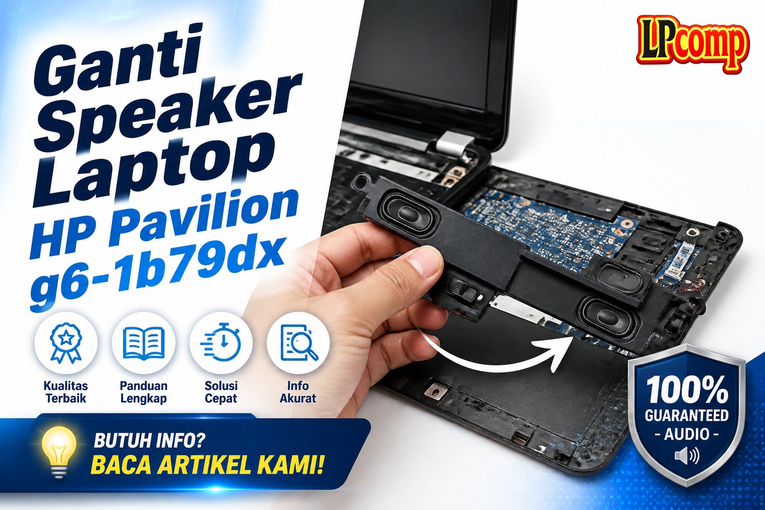 Ganti Speaker Laptop HP Pavilion g6-1b79dx