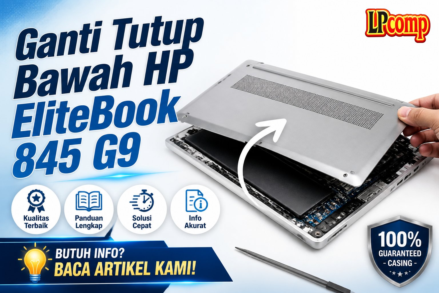 Ganti Tutup Bawah HP EliteBook 845 G9