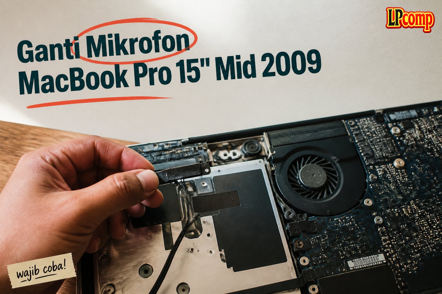 Ganti Mikrofon MacBook Pro 15" Mid 2009
