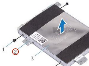 Langkah 7 — Mengangkat Bracket Hard Drive