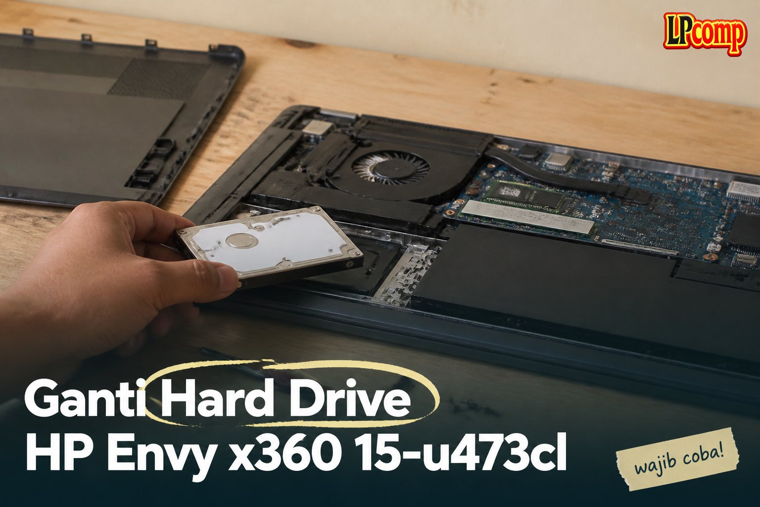 Ganti Hard Drive HP Envy x360 15-u473cl