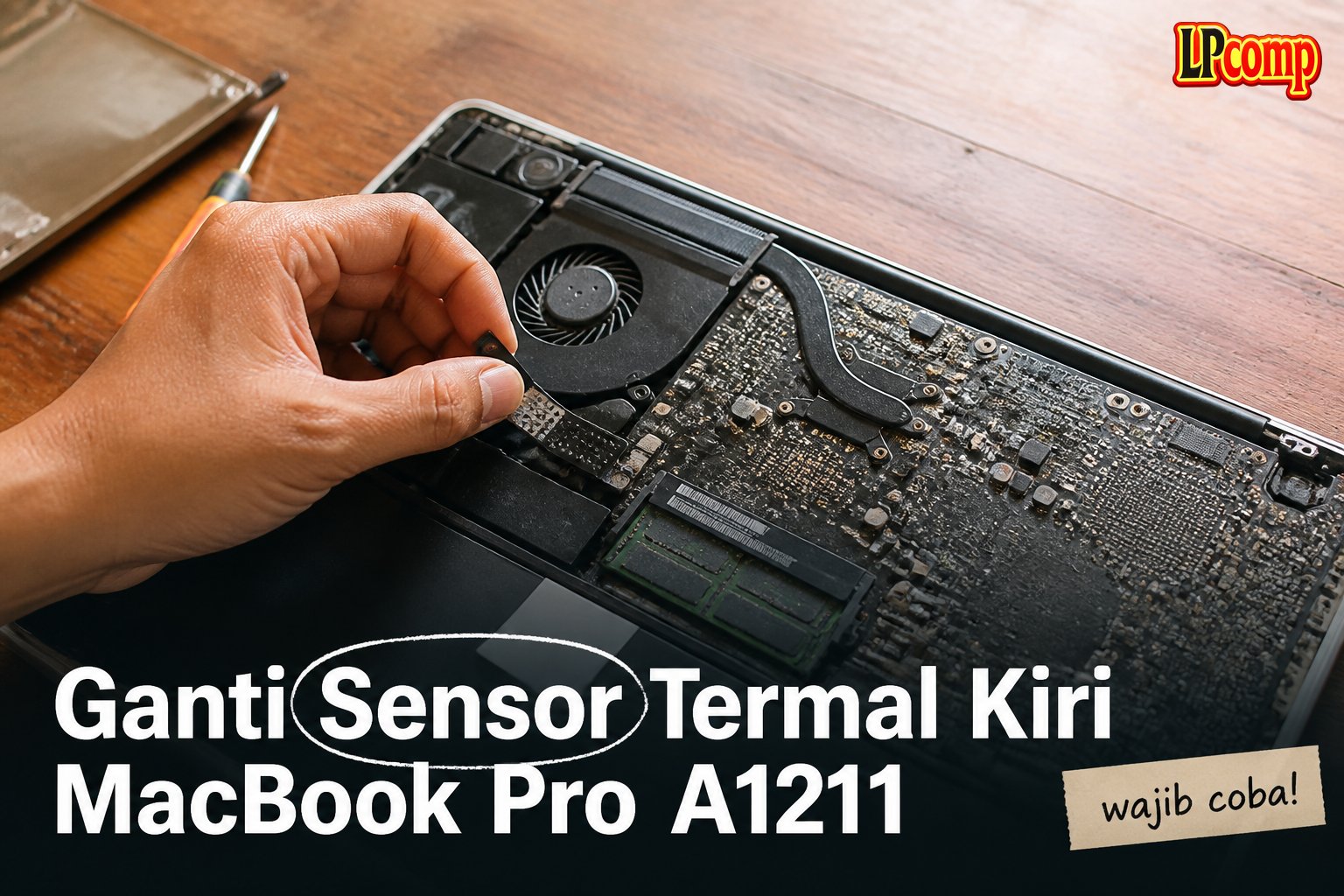 Ganti Sensor Termal Kiri MacBook Pro A1211