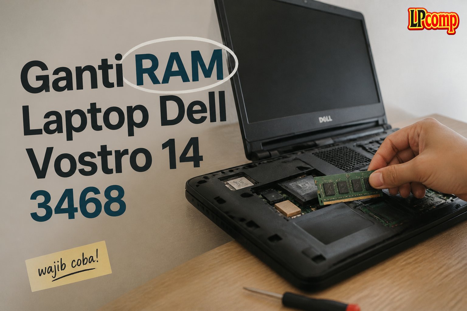 Ganti RAM Laptop Dell Vostro 14 3468