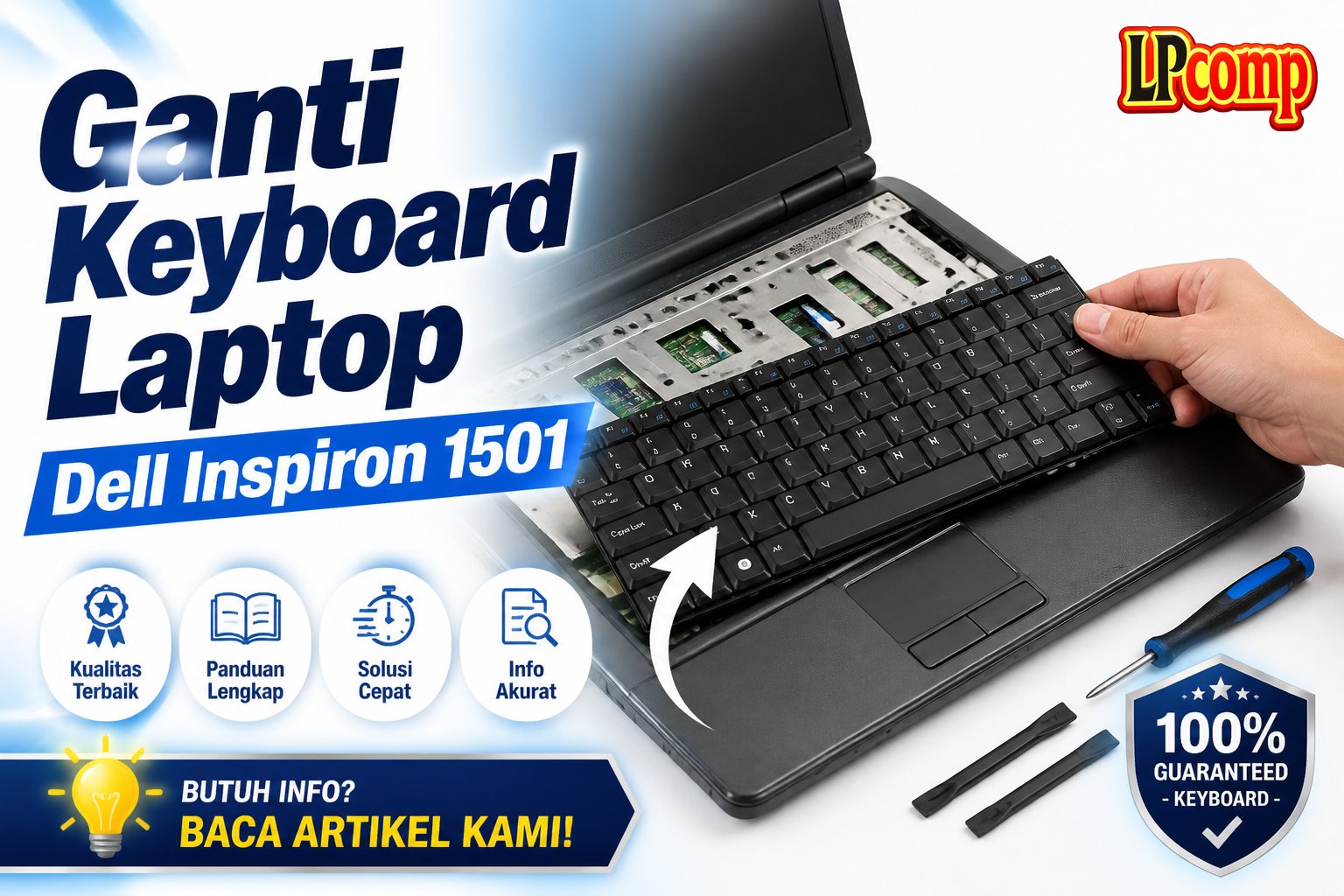 Ganti Keyboard Laptop Dell Inspiron 1501