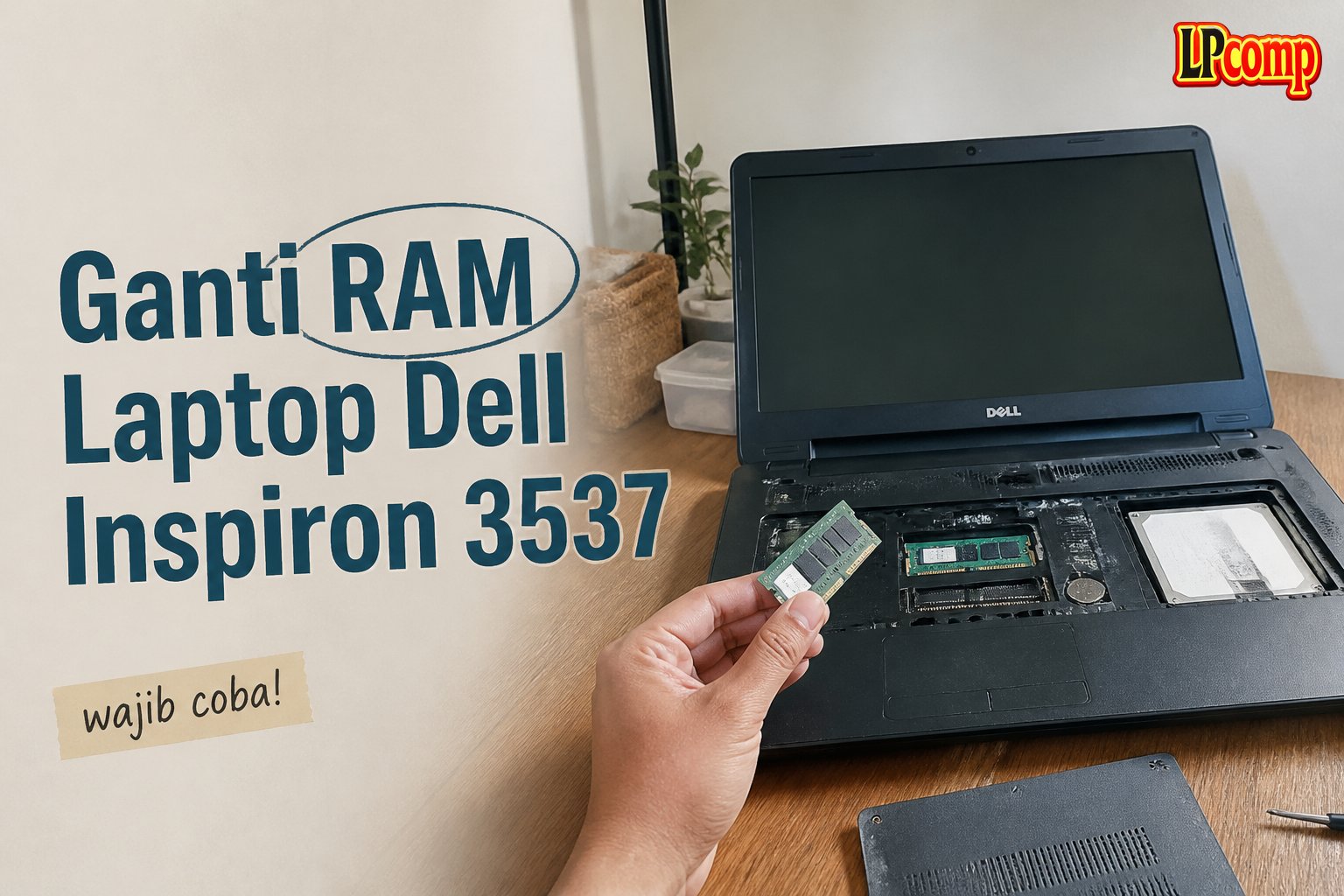 Ganti RAM Laptop Dell Inspiron 3537