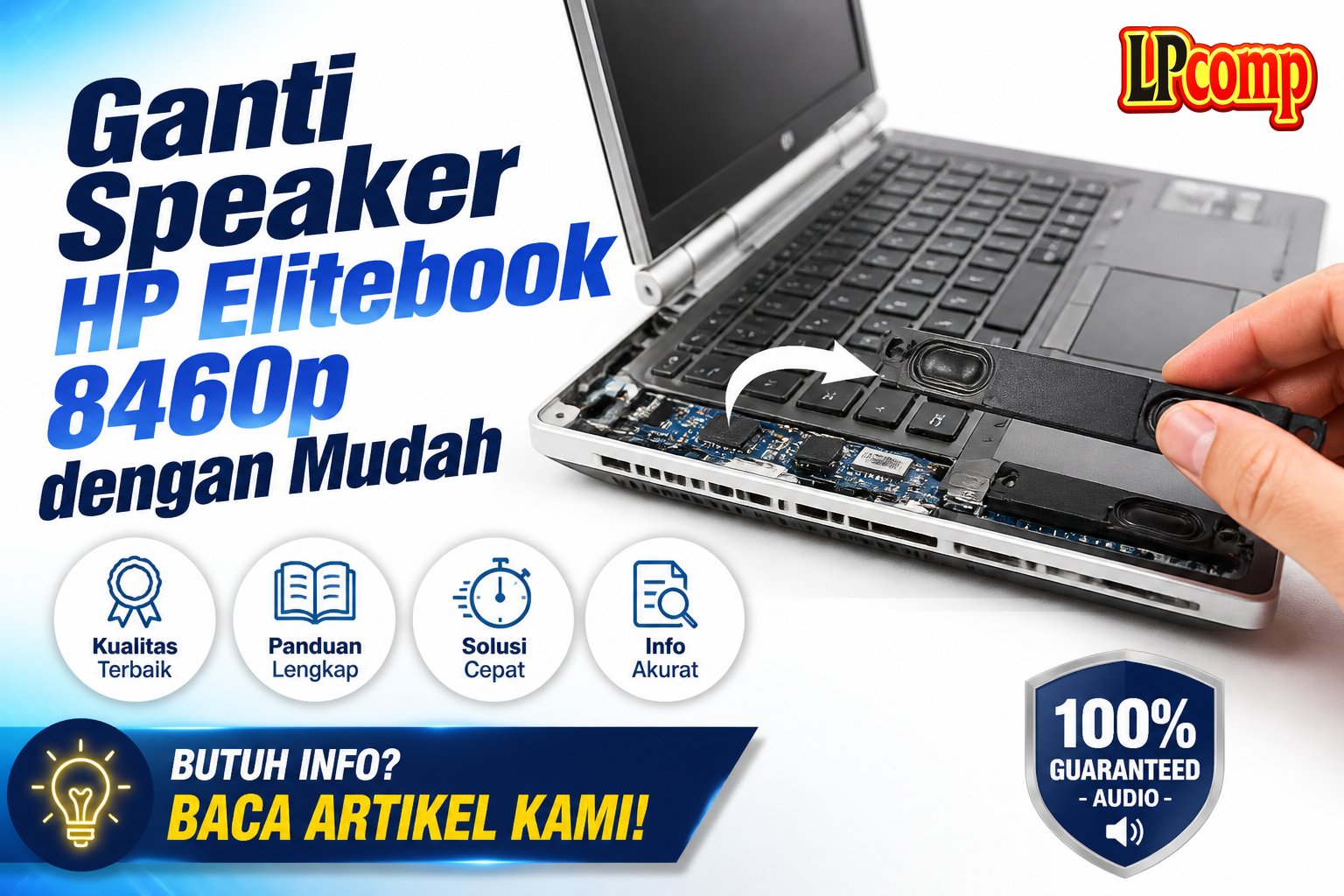 Ganti Speaker HP Elitebook 8460p dengan Mudah