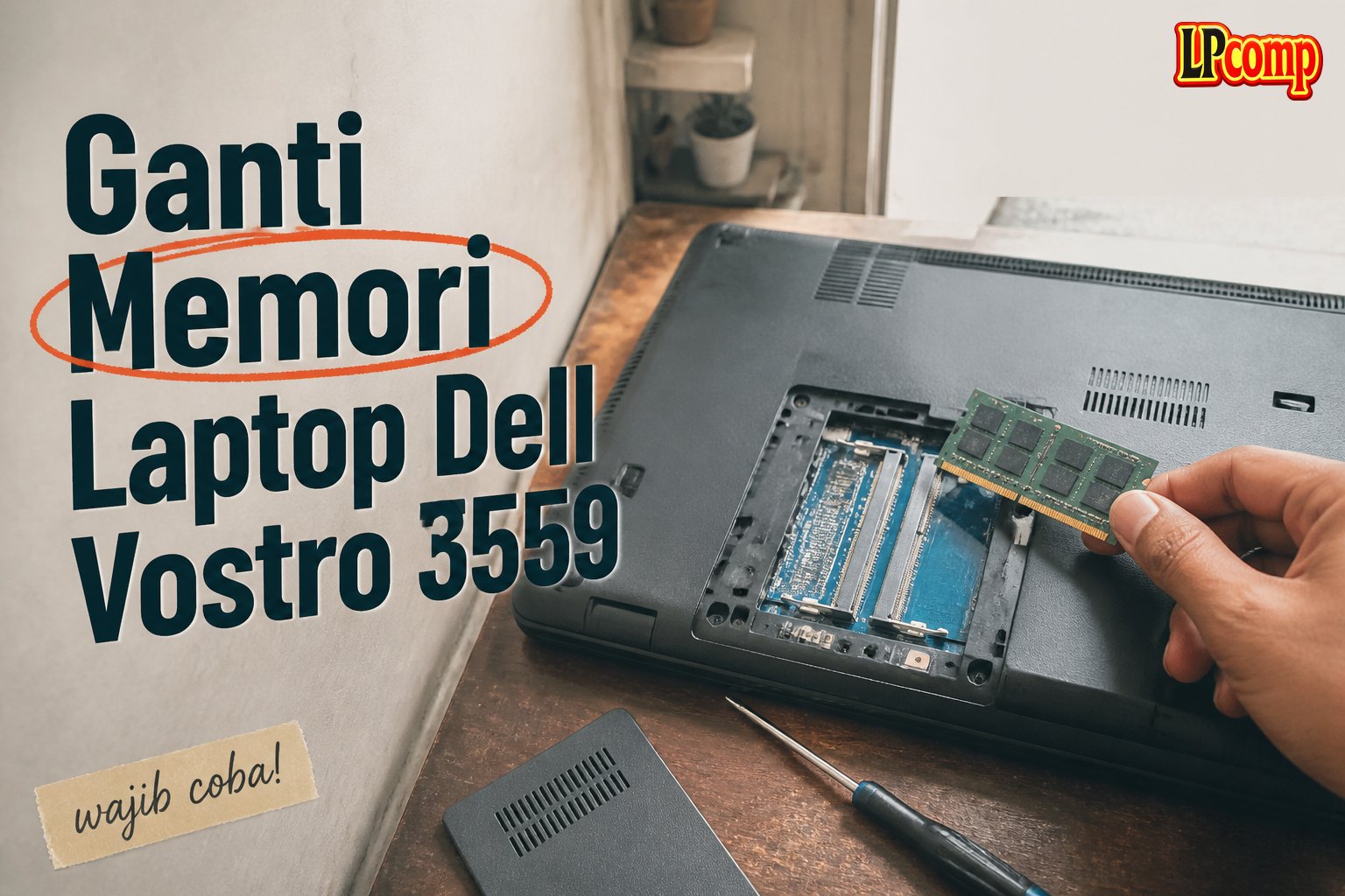 Ganti Memori Laptop Dell Vostro 3559