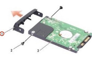 Langkah 3 — Pasang Hard Drive Baru