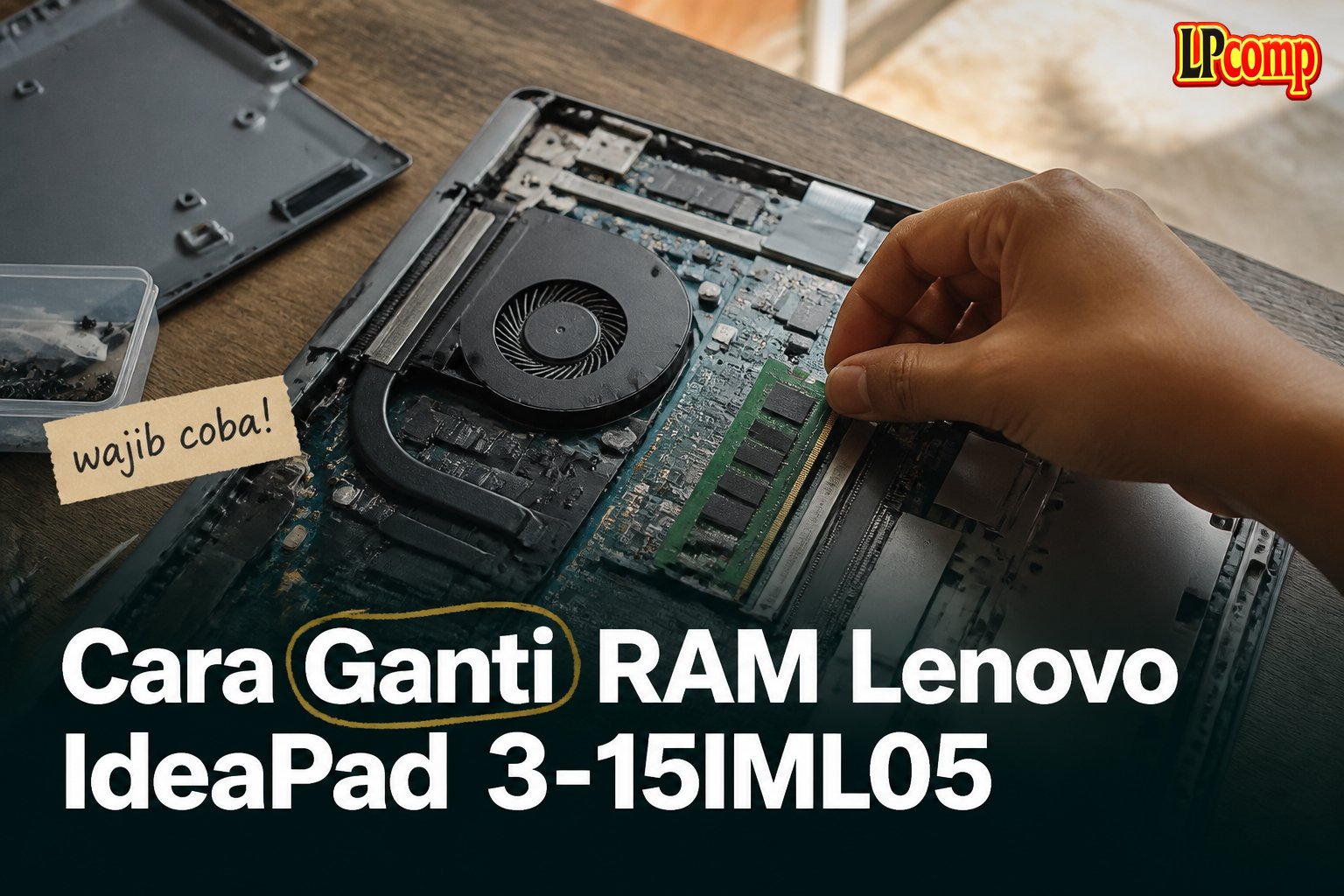 Cara Ganti RAM Lenovo IdeaPad 3-15IML05