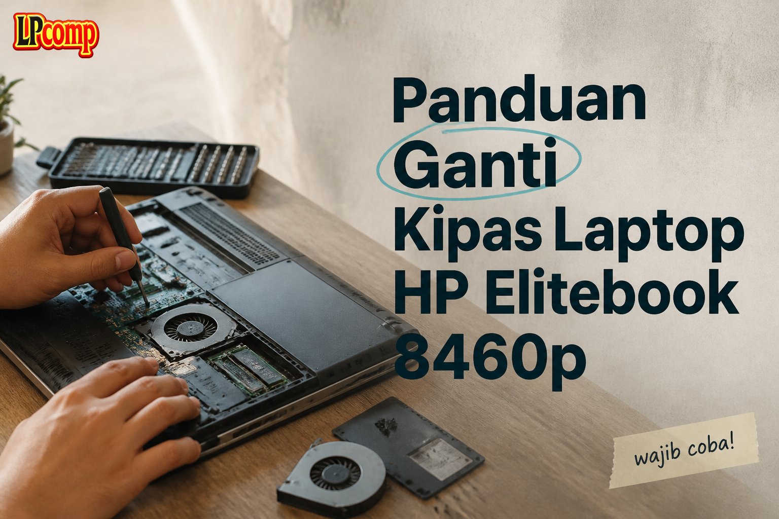 Panduan Ganti Kipas Laptop HP Elitebook 8460p