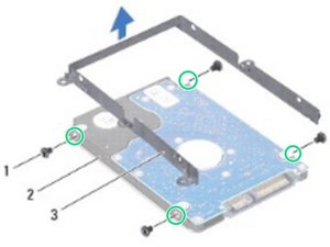 Langkah 6 — Pasang Bracket ke Hard Drive Baru