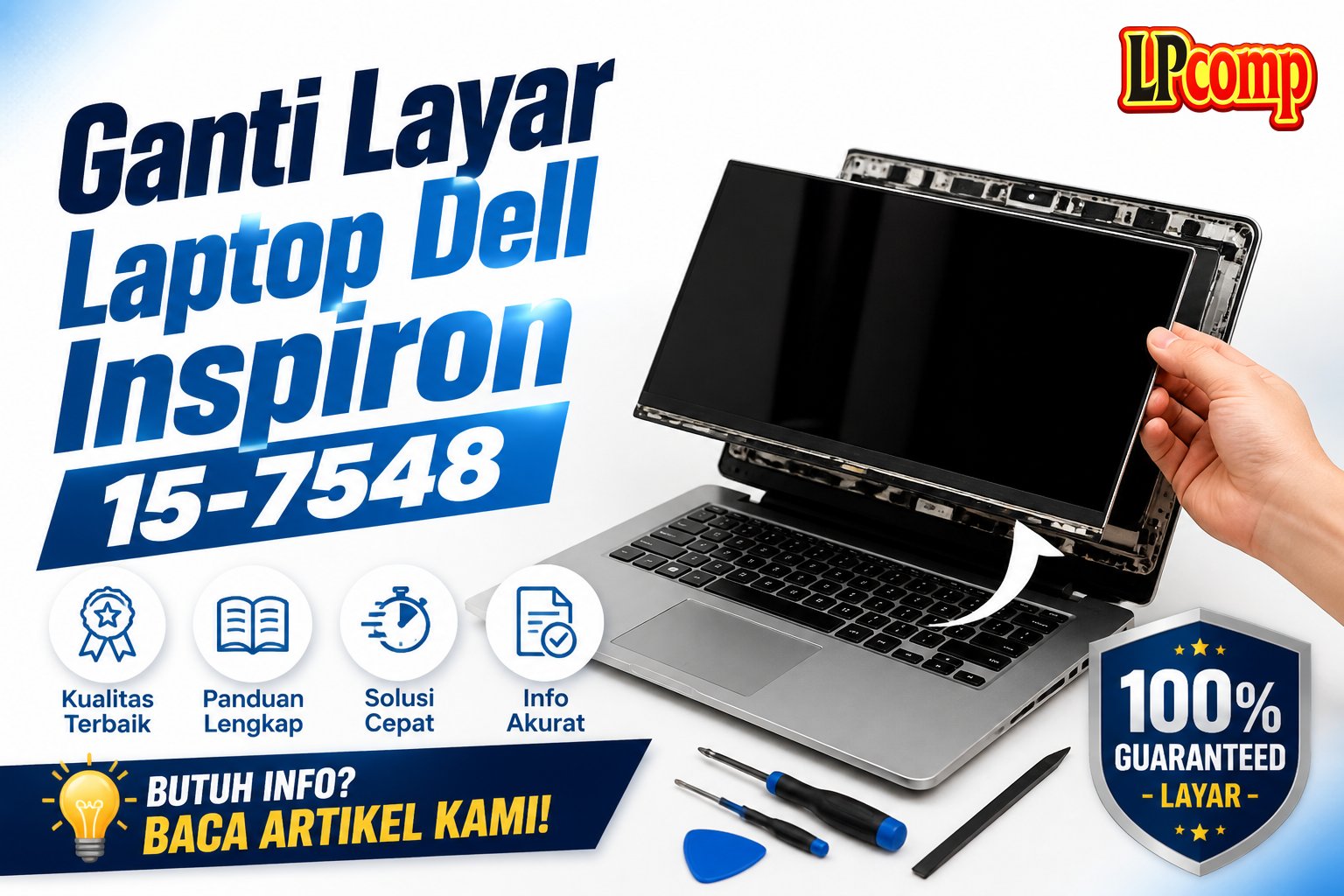 Ganti Layar Laptop Dell Inspiron 15-7548