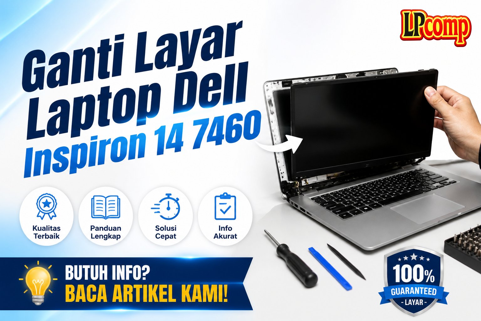 Ganti Layar Laptop Dell Inspiron 14 7460