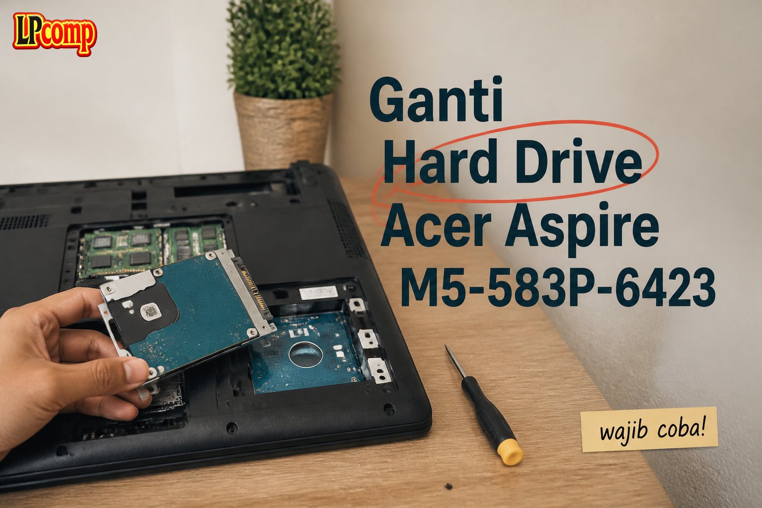 Ganti Hard Drive Acer Aspire M5-583P-6423