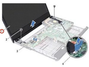 Langkah 3 — Angkat dan Lepaskan Display Assembly