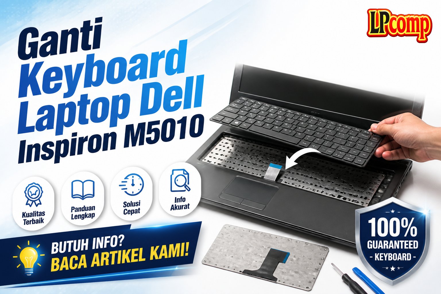 Ganti Keyboard Laptop Dell Inspiron M5010