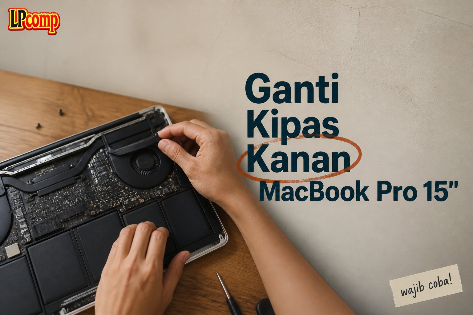 Ganti Kipas Kanan MacBook Pro 15"