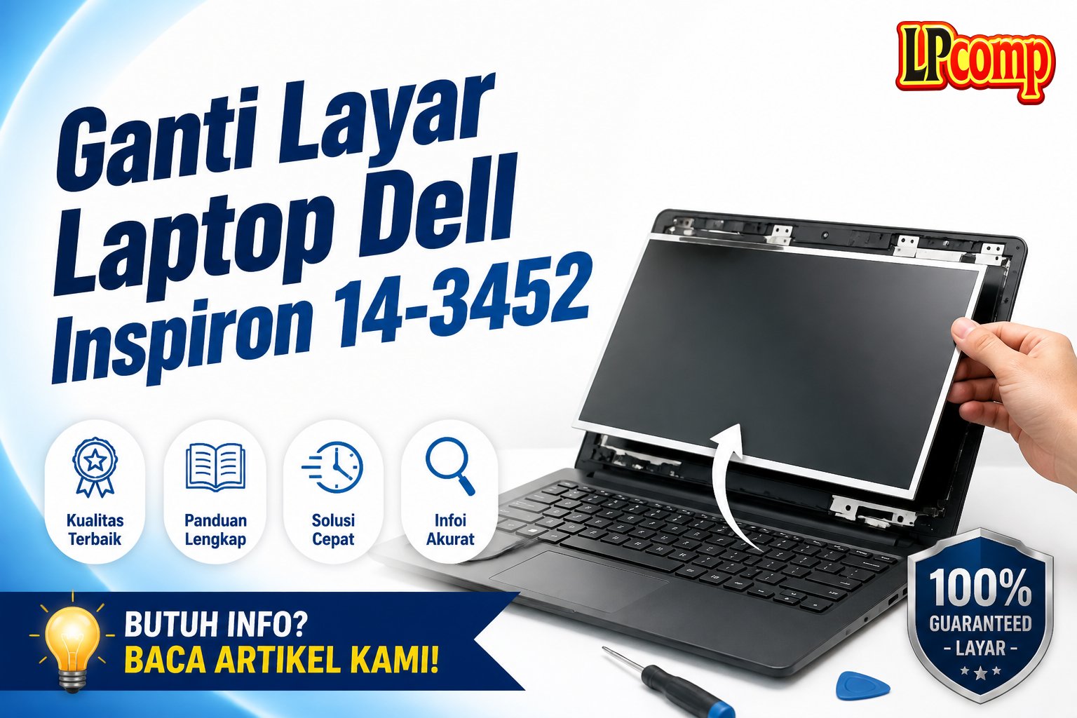 Ganti Layar Laptop Dell Inspiron 14-3452