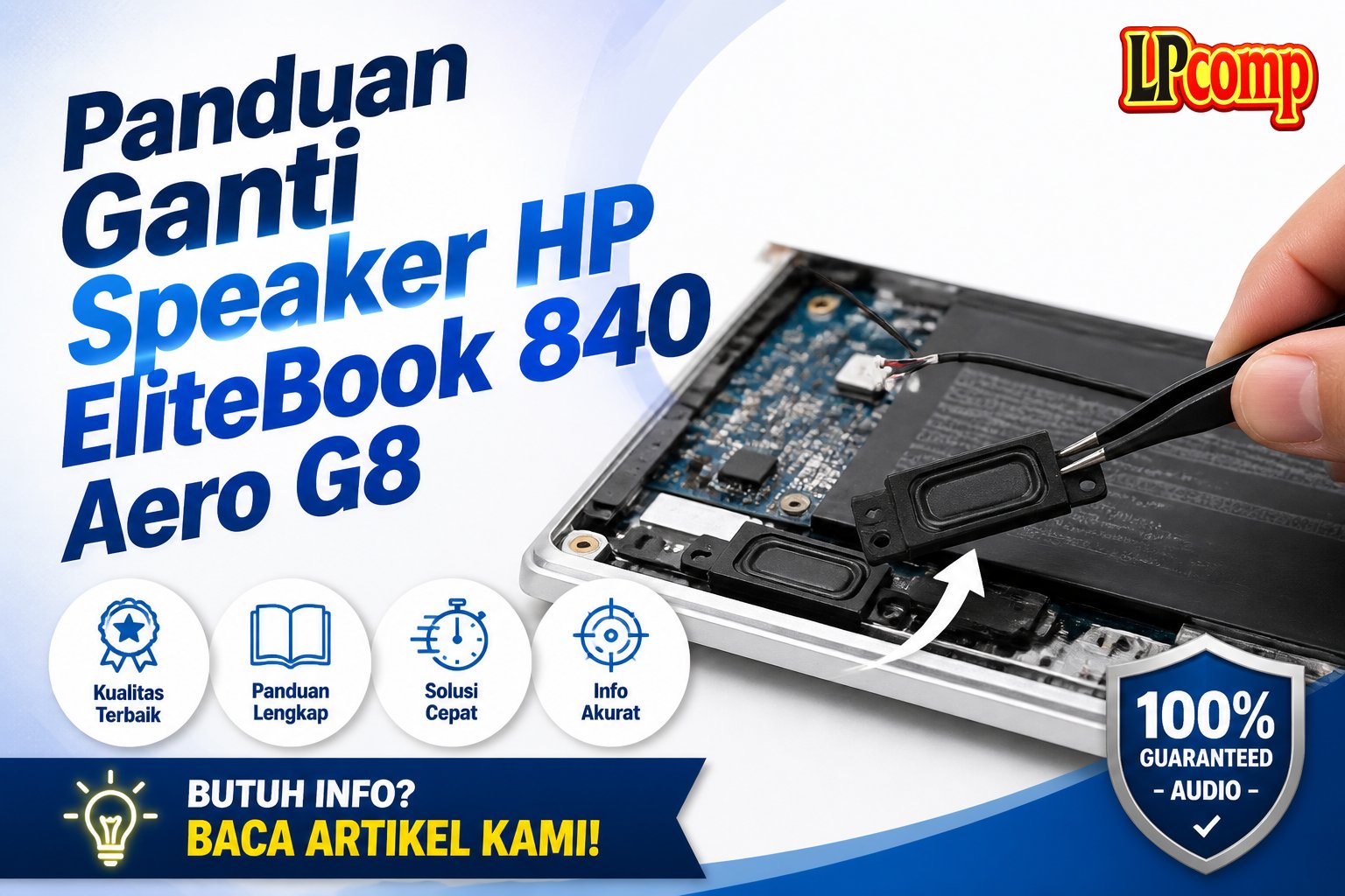 Panduan Ganti Speaker HP EliteBook 840 Aero G8