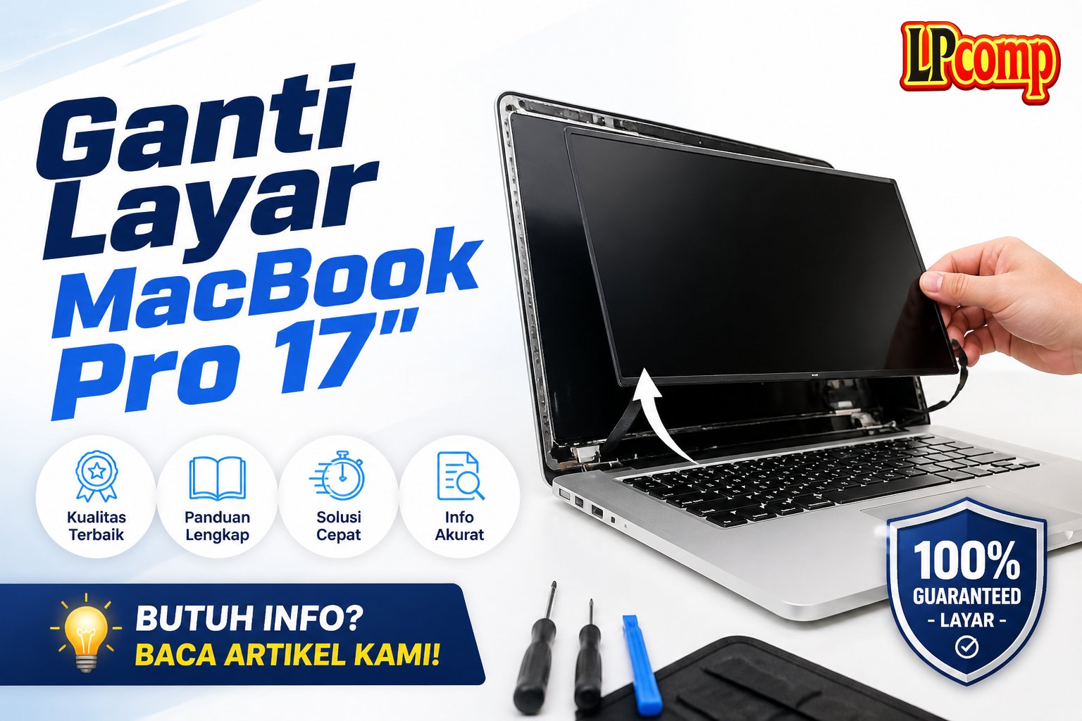 Ganti Layar MacBook Pro 17"