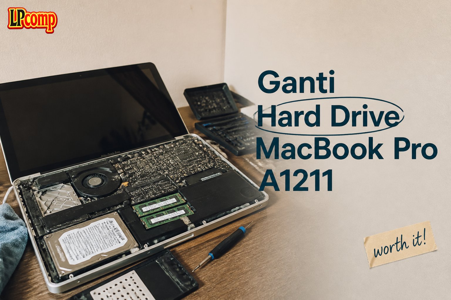 Ganti Hard Drive MacBook Pro A1211 LPComp