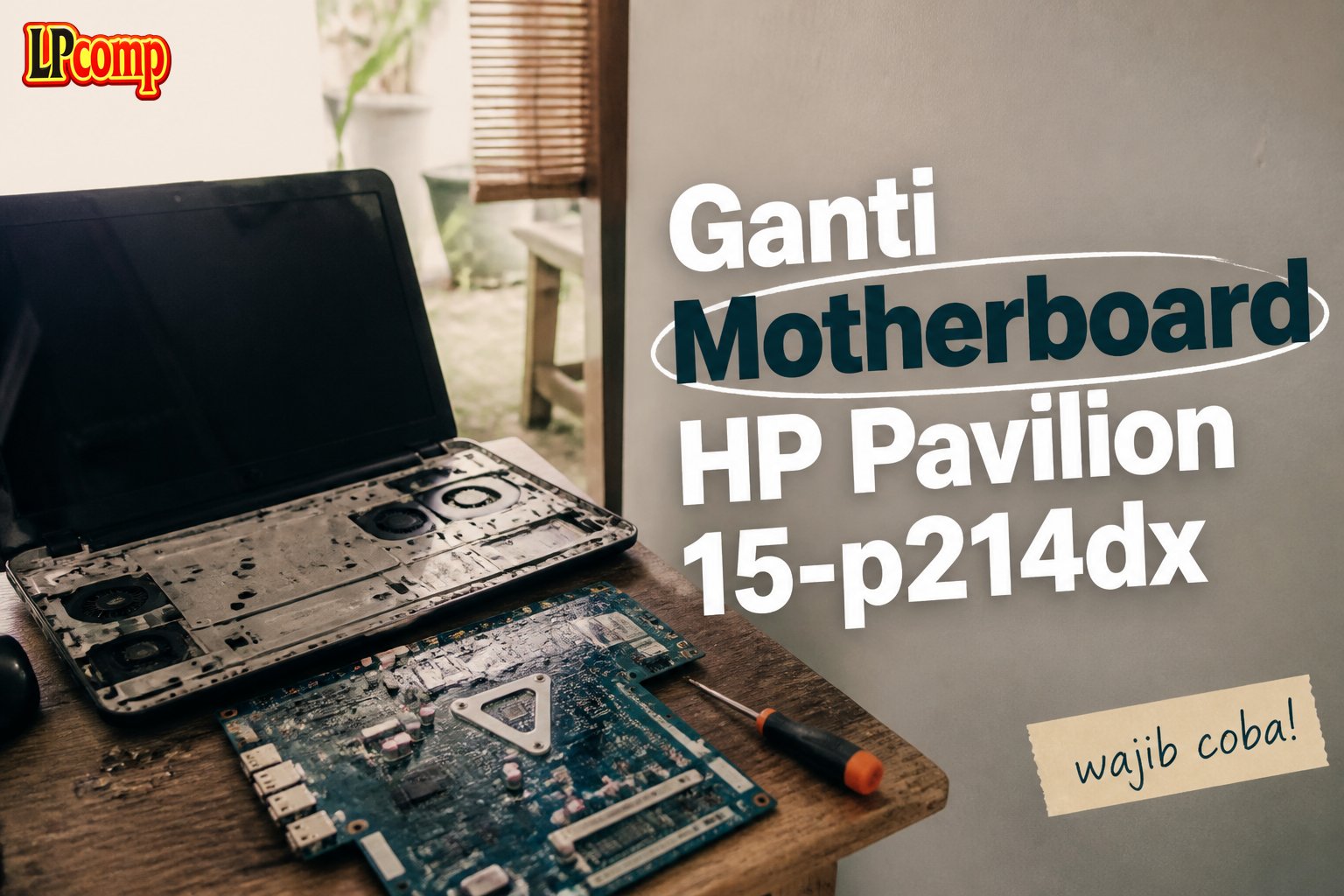 Ganti Motherboard HP Pavilion 15-p214dx