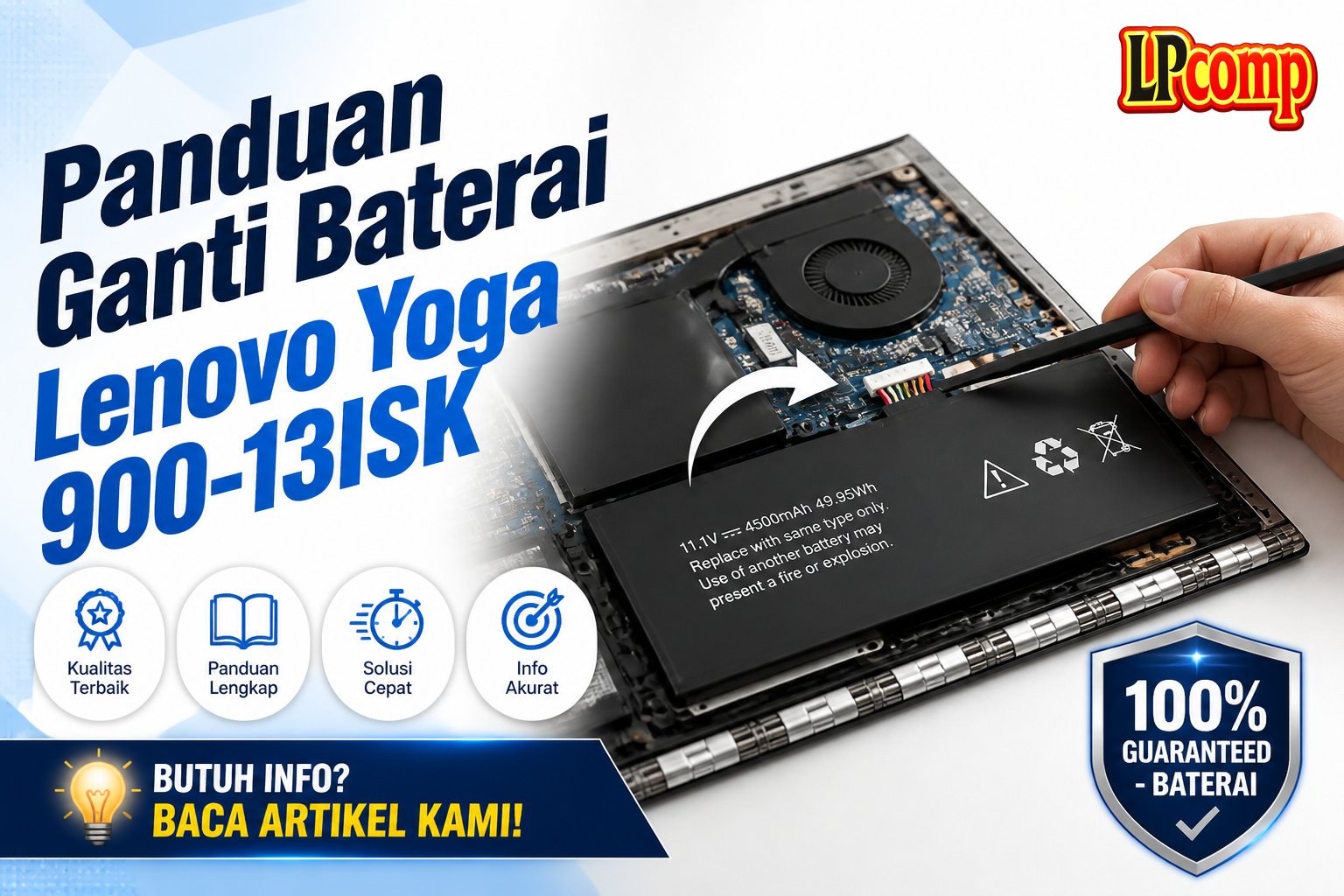 Panduan Ganti Baterai Lenovo Yoga 900-13ISK