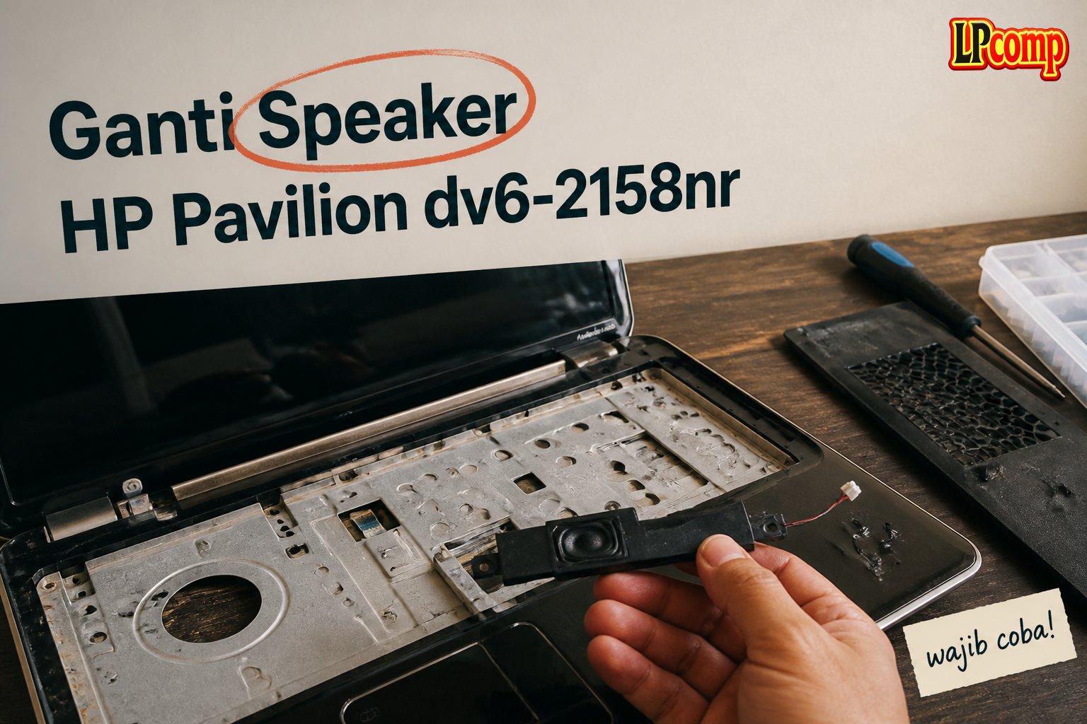 Ganti Speaker HP Pavilion dv6-2158nr