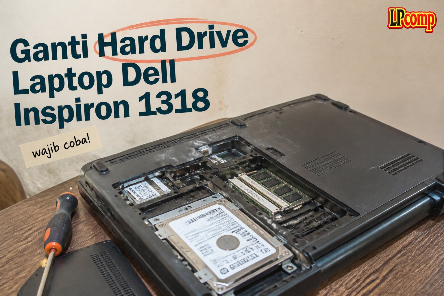 Ganti Hard Drive Laptop Dell Inspiron 1318