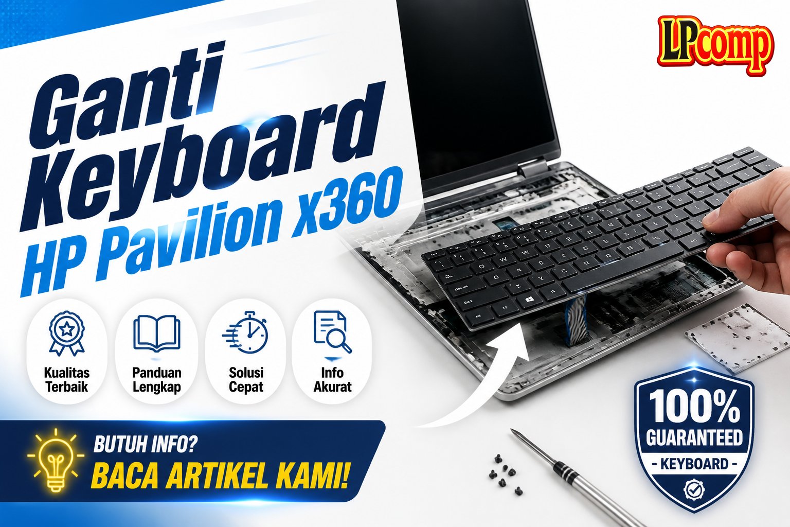 Ganti Keyboard HP Pavilion x360