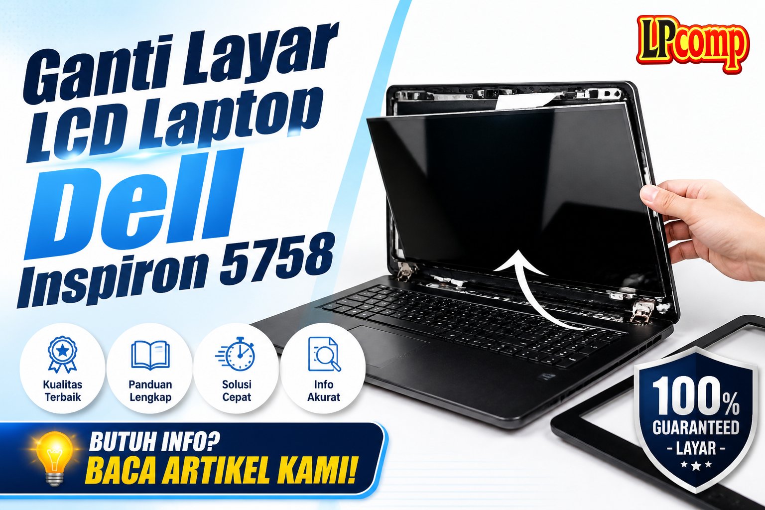 Ganti Layar LCD Laptop Dell Inspiron 5758