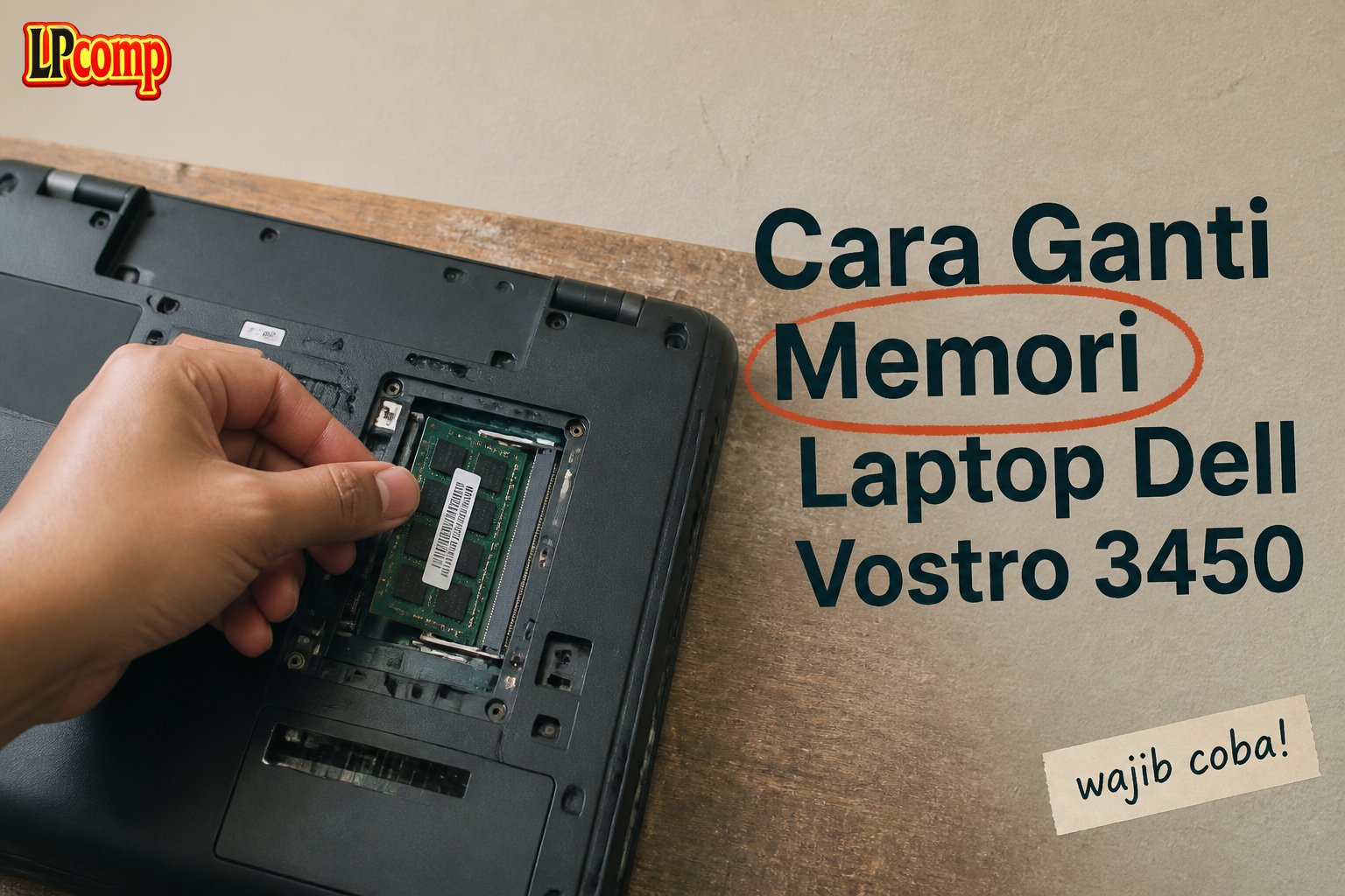 Cara Ganti Memori Laptop Dell Vostro 3450