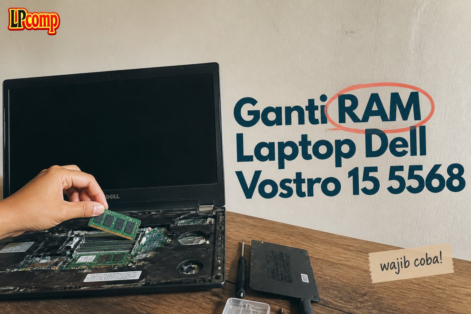 Ganti RAM Laptop Dell Vostro 15 5568