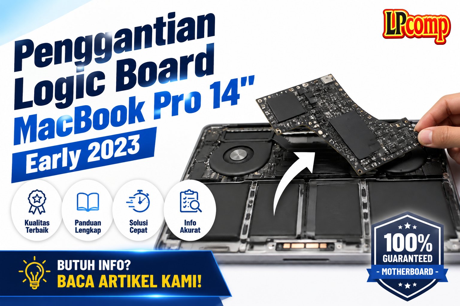 Penggantian Logic Board MacBook Pro 14" Early 2023