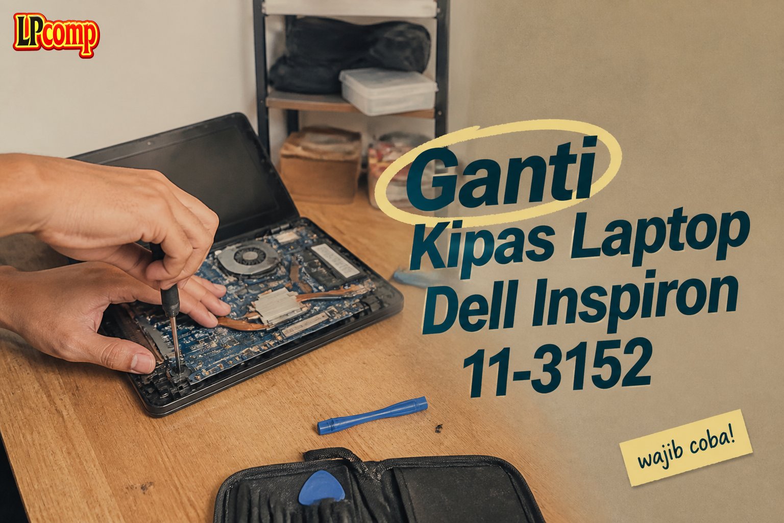 Ganti Kipas Laptop Dell Inspiron 11-3152