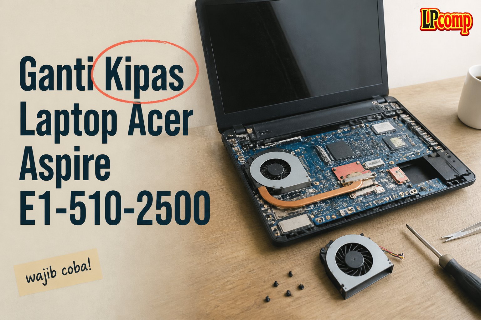 Ganti Kipas Laptop Acer Aspire E1-510-2500