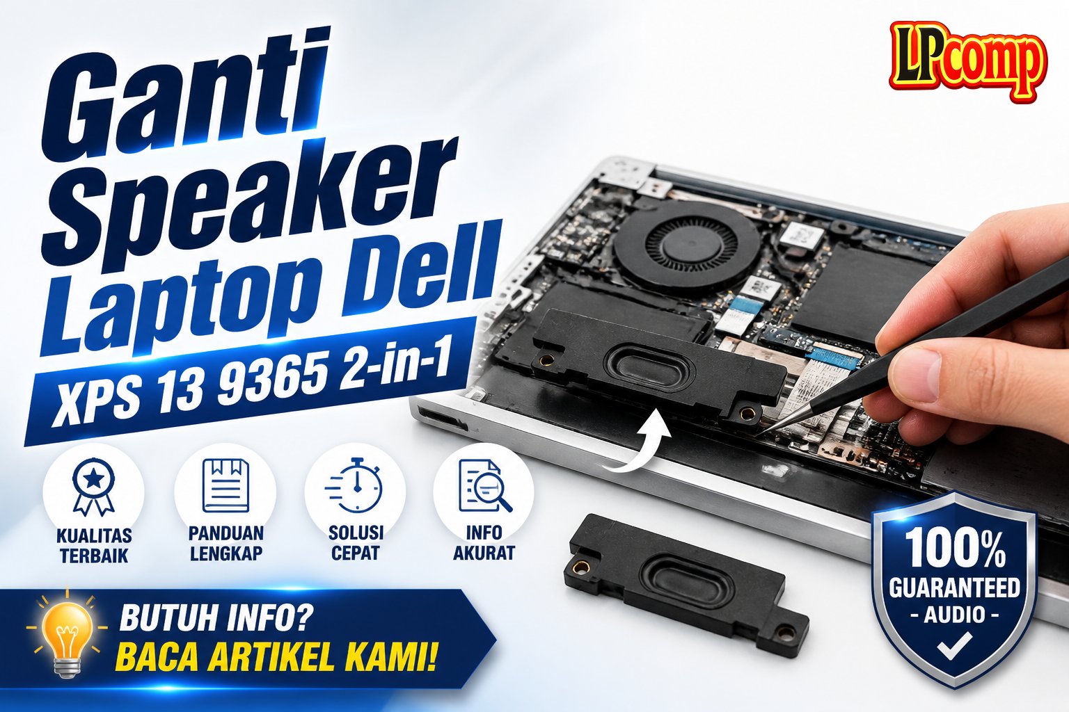 Ganti Speaker Laptop Dell XPS 13 9365 2-in-1
