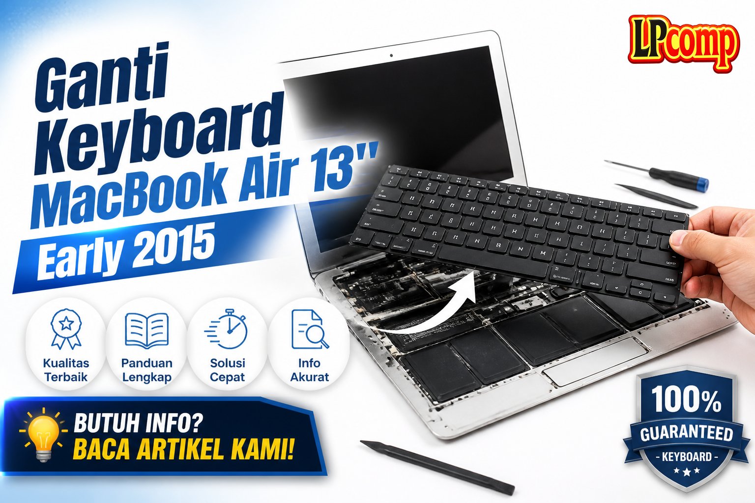 Ganti Keyboard MacBook Air 13" Early 2015