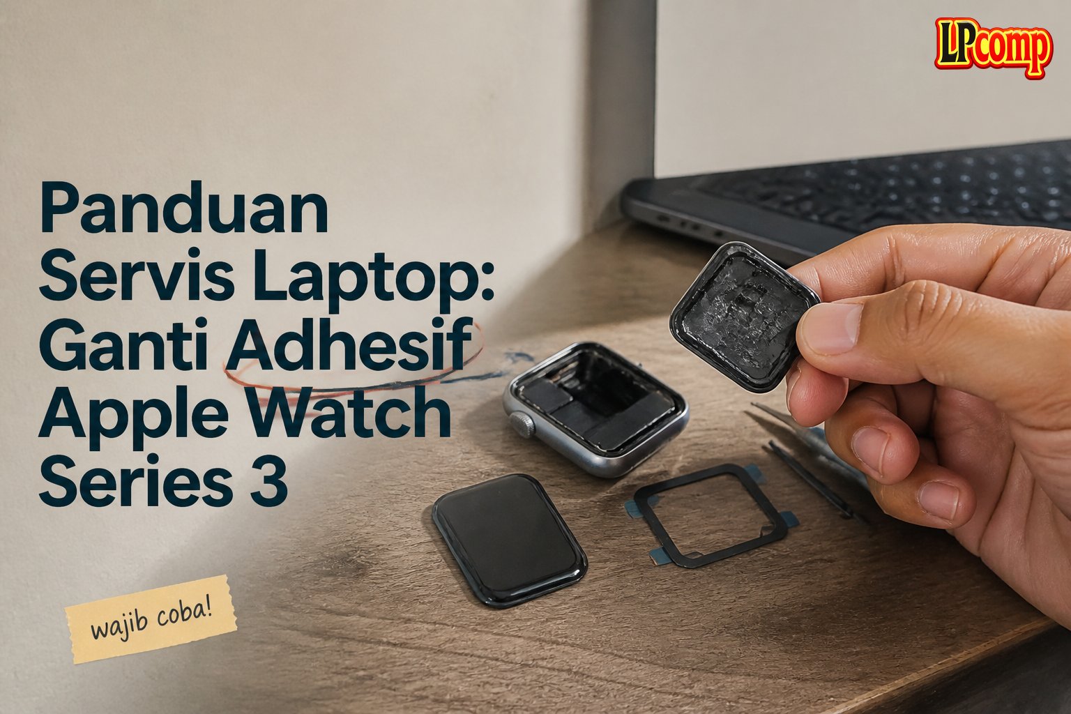 Panduan Servis Laptop: Ganti Adhesif Apple Watch Series 3