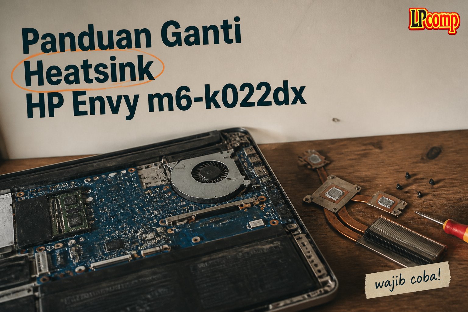 Panduan Ganti Heatsink HP Envy m6-k022dx