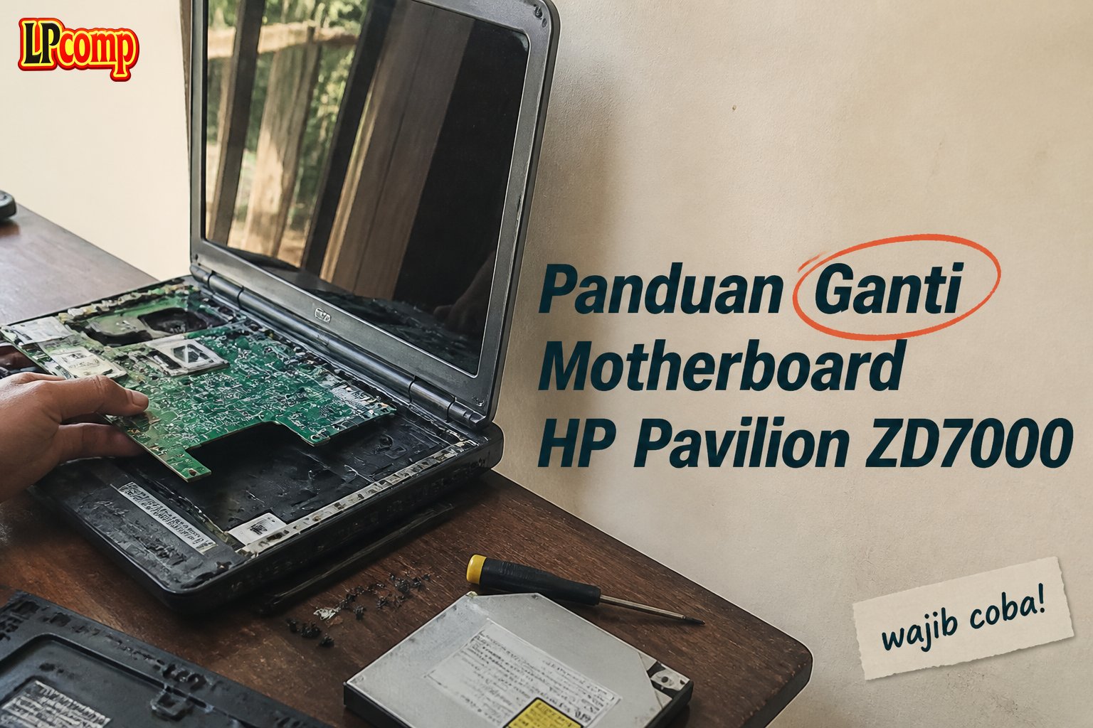 Panduan Ganti Motherboard HP Pavilion ZD7000