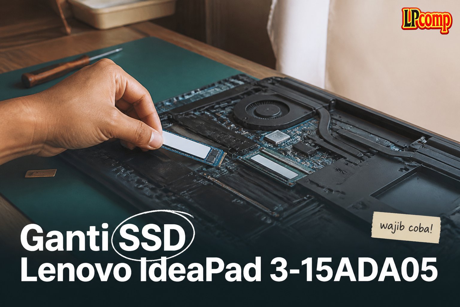 Ganti SSD Lenovo IdeaPad 3-15ADA05