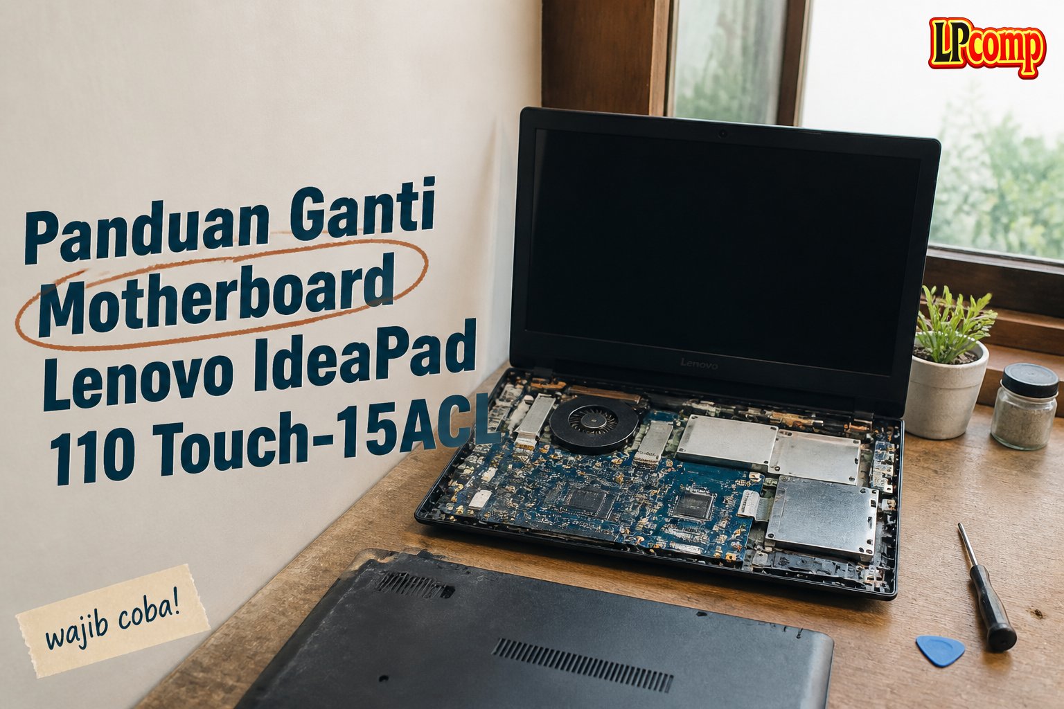 Panduan Ganti Motherboard Lenovo IdeaPad 110 Touch-15ACL
