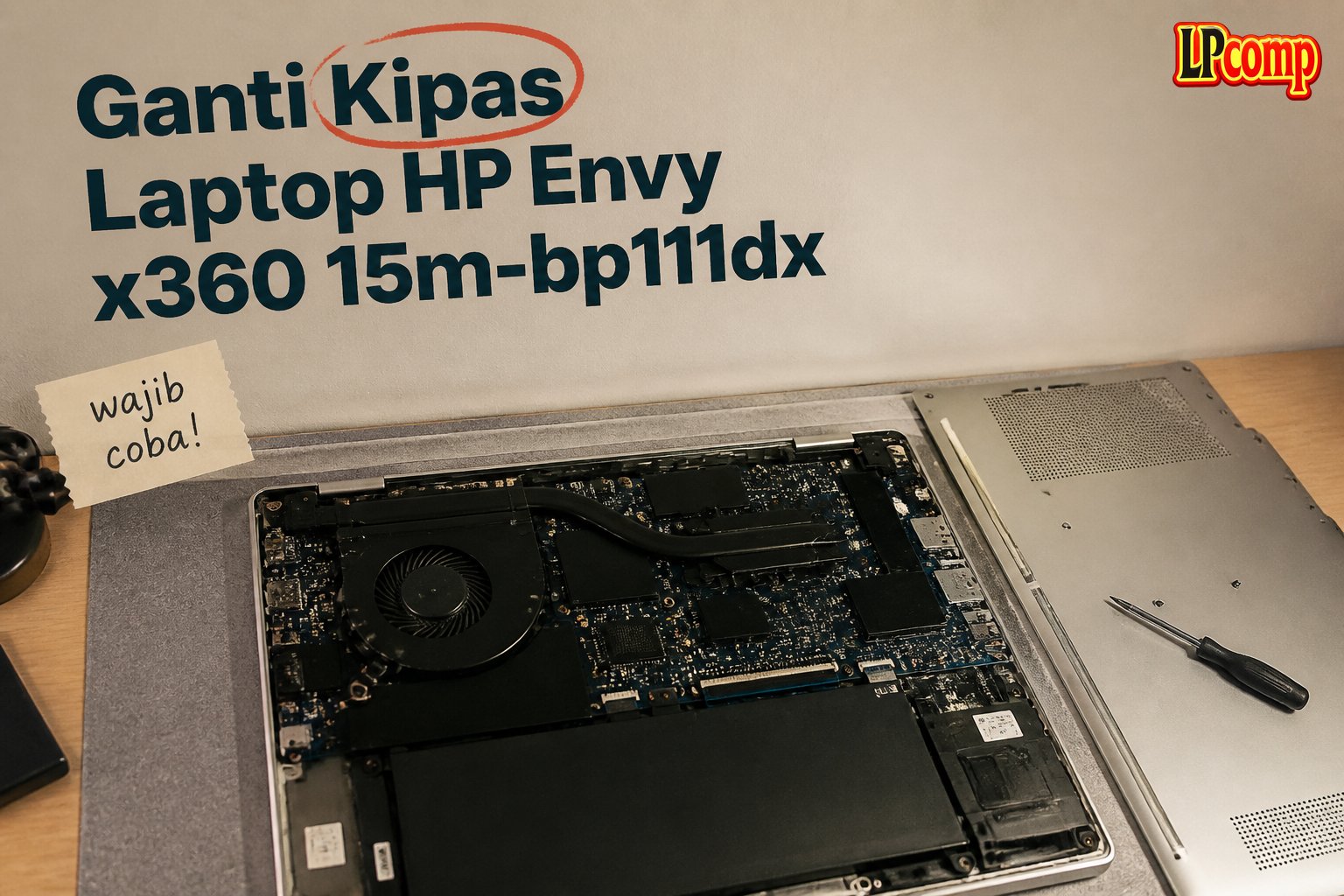 Ganti Kipas Laptop HP Envy x360 15m-bp111dx