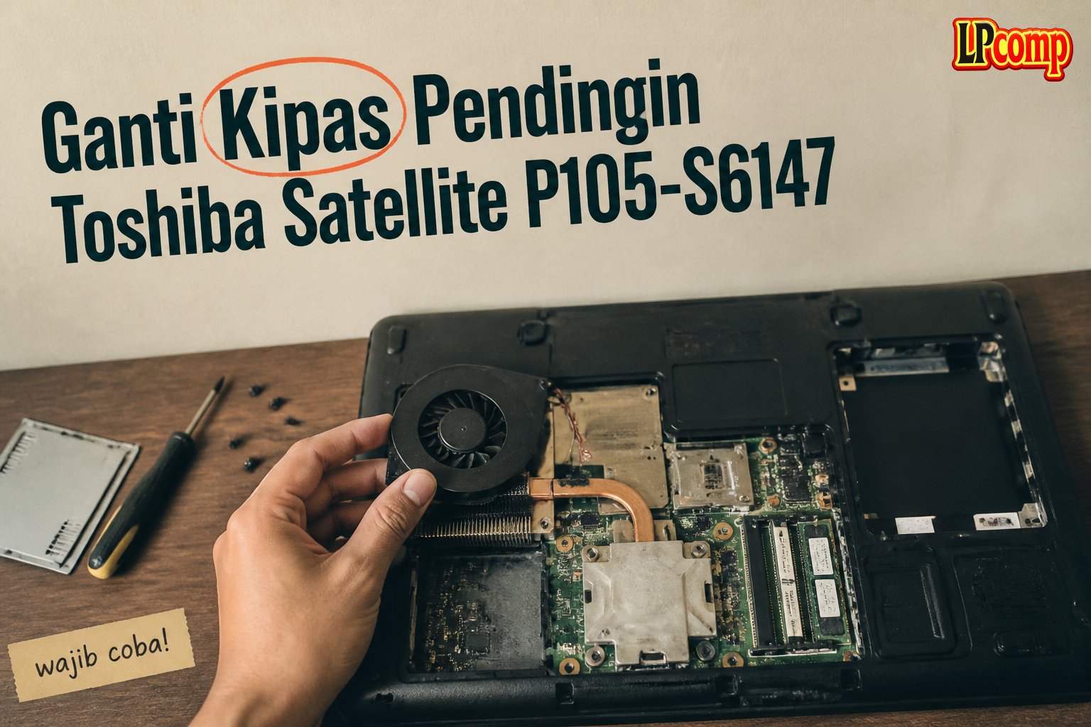 Ganti Kipas Pendingin Toshiba Satellite P105-S6147
